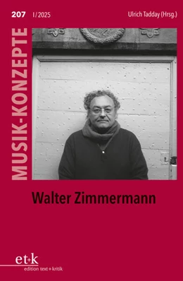 Abbildung von Tadday | MUSIK-KONZEPTE 207: Walter Zimmermann | 1. Auflage | 2025 | beck-shop.de