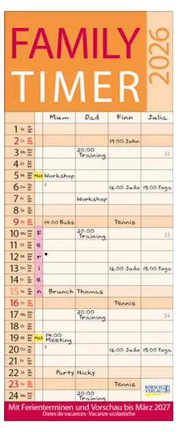 Abbildung von Korsch | Family Timer Lifestyle 2026 | 1. Auflage | 2025 | beck-shop.de