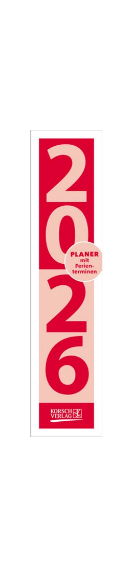 Abbildung von Korsch | Streifenplaner Compact Rot 2026 | 1. Auflage | 2025 | beck-shop.de