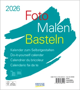 Abbildung von Korsch | Foto-Malen-Basteln Bastelkalender weiß 2026 | 1. Auflage | 2025 | beck-shop.de