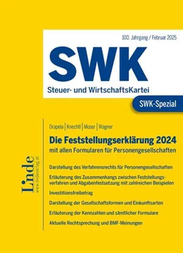 Abbildung von Drapela / Knechtl | SWK-Spezial Die Feststellungserklärung 2024 | 1. Auflage | 2025 | beck-shop.de