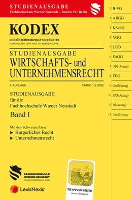 Abbildung von Doralt | KODEX Wirtschafts- und Unternehmensrecht 2025 Band I - inkl. App | 7. Auflage | 2025 | beck-shop.de