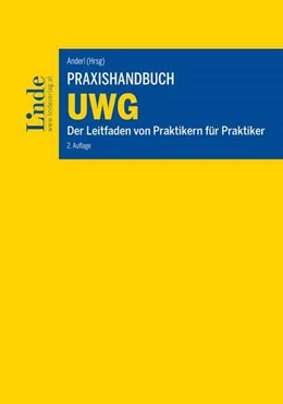 Abbildung von Brogyanyi / Anderl | Praxishandbuch UWG | 2. Auflage | 2025 | beck-shop.de