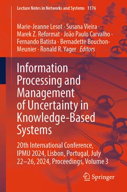 Abbildung von Lesot / Vieira | Information Processing and Management of Uncertainty in Knowledge-Based Systems | 1. Auflage | 2025 | beck-shop.de