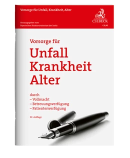 Abbildung von Vorsorge für Unfall, Krankheit, Alter | 22. Auflage | 2025 | beck-shop.de