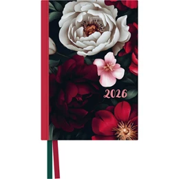 Abbildung von DUMONT Kalender | Dark Flowers Taschenkalender 2026 - Blumen-Design - Terminplaner mit Wochenkalendarium - Format 11,3 x 16,3 cm | 1. Auflage | 2025 | beck-shop.de