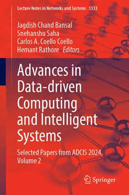 Abbildung von Bansal / Saha | Advances in Data-driven Computing and Intelligent Systems | 1. Auflage | 2025 | beck-shop.de