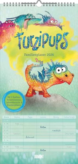 Abbildung von Furzipups der Knatterdrache - Familienplaner mit 5 Spalten | 1. Auflage | 2025 | beck-shop.de