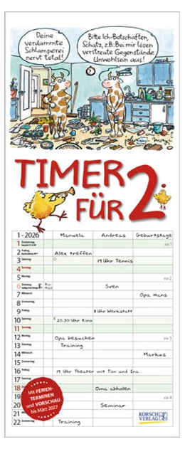 Abbildung von Korsch | Timer für 2 2026 | 1. Auflage | 2025 | beck-shop.de