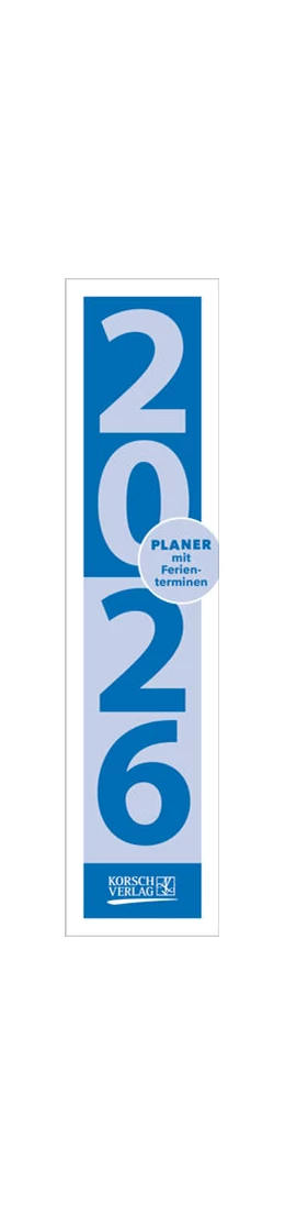 Abbildung von Korsch | Streifenplaner Compact Blau 2026 | 1. Auflage | 2025 | beck-shop.de
