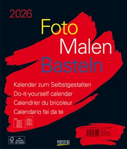 Abbildung von Korsch | Foto-Malen-Basteln Bastelkalender schwarz groß 2026 | 1. Auflage | 2025 | beck-shop.de