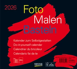 Abbildung von Korsch | Foto-Malen-Basteln Bastelkalender quer schwarz 2026 | 1. Auflage | 2025 | beck-shop.de