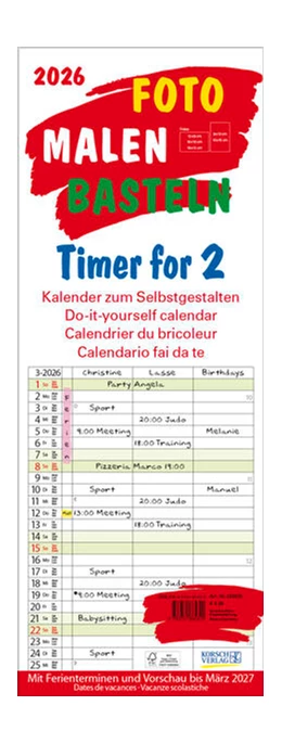 Abbildung von Korsch | Foto-Malen-Basteln Timer for 2 2026 | 1. Auflage | 2025 | beck-shop.de