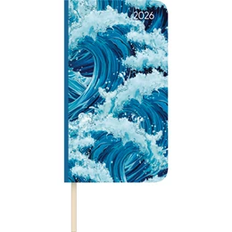 Abbildung von Alpha Edition | Lady Journal Slim Waves 2026 - Taschen-Kalender 9x15,6 cm - Weekly - 128 Seiten - Notiz-Buch - mit Info- und Adressteil - Alpha Edition | 1. Auflage | 2025 | beck-shop.de