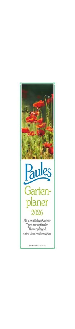 Abbildung von Alpha Edition | Paules Gartenplaner 2026 - Streifenplaner - Wandplaner - Küchen-Kalender - 11,3x49,5 | 1. Auflage | 2025 | beck-shop.de