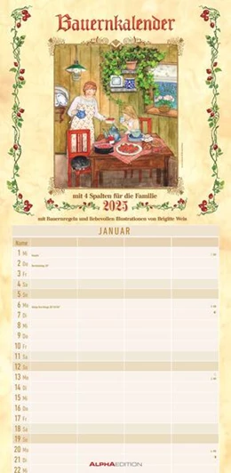 Abbildung von Bauernkalender Familienplaner - 4 Spalten | 1. Auflage | 2025 | beck-shop.de