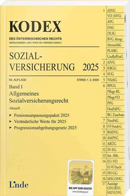 Abbildung von Böhm / Doralt | KODEX Sozialversicherung 2025, Band I | 68. Auflage | 2025 | beck-shop.de