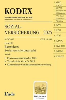 Abbildung von Böhm / Doralt | KODEX Sozialversicherung 2025, Band II | 68. Auflage | 2025 | beck-shop.de