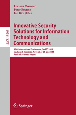 Abbildung von Morogan / Roenne | Innovative Security Solutions for Information Technology and Communications | 1. Auflage | 2025 | beck-shop.de