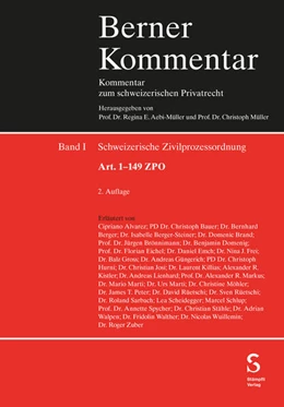 Abbildung von Möhler / Berger | Schweizerische Zivilprozessordnung (Art. 1–352 ZPO, Art. 150–352 ZPO und Art. 400–408 ZPO) | 1. Auflage | 2025 | beck-shop.de