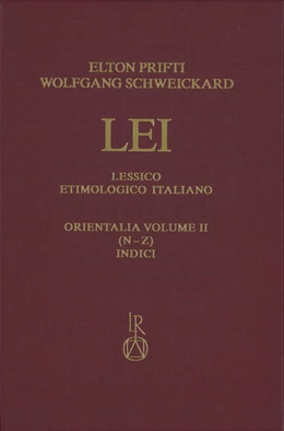 Abbildung von Prifti / Schweickard | Lessico Etimologico Italiano. Orientalia Band II | 1. Auflage | 2025 | beck-shop.de