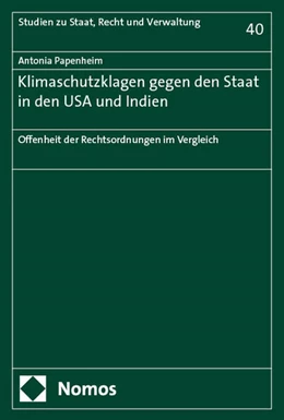 Abbildung von Papenheim | Klimaschutzklagen gegen den Staat in den USA und Indien | 1. Auflage | 2025 | 40 | beck-shop.de