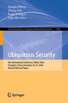 Abbildung von Wang / Yan | Ubiquitous Security | 1. Auflage | 2025 | beck-shop.de