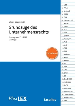 Abbildung von Mock / Rieger | FlexLex Grundzüge des Unternehmensrechts | Studium | 1. Auflage | 2025 | beck-shop.de