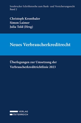 Abbildung von Kronthaler / Laimer | Neues Verbraucherkreditrecht | 1. Auflage | 2025 | beck-shop.de