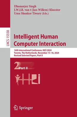 Abbildung von Singh / van ’t Klooster | Intelligent Human Computer Interaction | 1. Auflage | 2025 | beck-shop.de