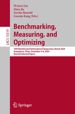Abbildung von Lin / Jia | Benchmarking, Measuring, and Optimizing | 1. Auflage | 2025 | beck-shop.de