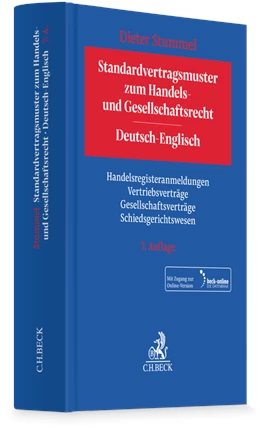 Abbildung von Stummel | Standardvertragsmuster zum Handels- und Gesellschaftsrecht = German-English Standard Forms and Agreements in Company and Commercial Law | 7. Auflage | 2026 | beck-shop.de