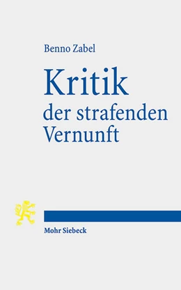 Abbildung von Zabel | Kritik der strafenden Vernunft | 1. Auflage | 2025 | beck-shop.de