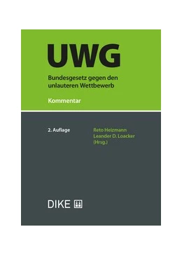 Abbildung von Heizmann / Loacker | Bundesgesetz gegen den unlauteren Wettbewerb (UWG) | 2. Auflage | 2025 | beck-shop.de
