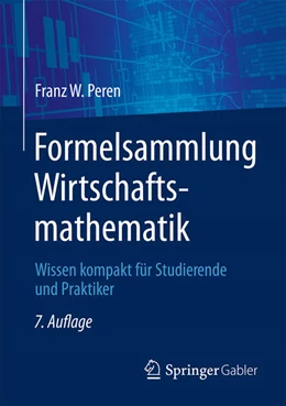 Abbildung von Peren | Formelsammlung Wirtschaftsmathematik | 7. Auflage | 2025 | beck-shop.de
