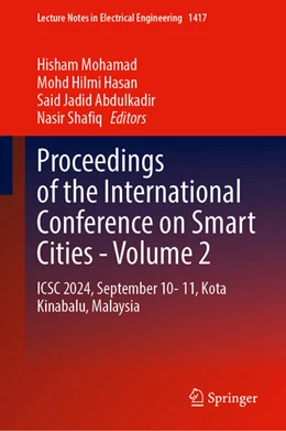 Abbildung von Mohamad / Hasan | Proceedings of the International Conference on Smart Cities - Volume 2 | 1. Auflage | 2025 | beck-shop.de