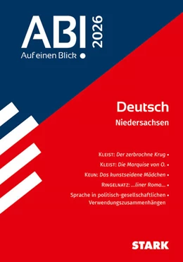 Abbildung von STARK Deutsch - Abi - Auf einen Blick! 2026 Niedersachsen | 1. Auflage | 2025 | beck-shop.de