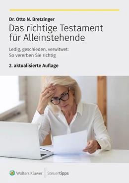 Abbildung von Bretzinger | Das richtige Testament für Alleinstehende | 2. Auflage | 2025 | beck-shop.de