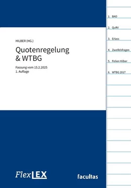 Abbildung von Hilber | FlexLex Quotenregelung & WTBG | 1. Auflage | 2025 | beck-shop.de
