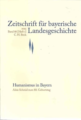 Abbildung von Zeitschrift für bayerische Landesgeschichte Band 88 Heft 1/2025 | 1. Auflage | 2025 | beck-shop.de