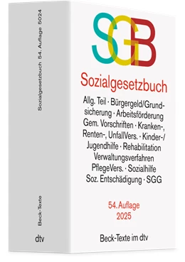 Abbildung von Sozialgesetzbuch mit Sozialgerichtsgesetz: SGB | 54. Auflage | 2025 | 5024 | beck-shop.de