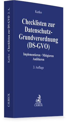 Abbildung von Katko | Checklisten zur Datenschutz-Grundverordnung (DS-GVO) | 3. Auflage | 2026 | beck-shop.de
