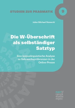 Abbildung von Stawecki | Die W-Überschrift als selbständiger Satztyp | 1. Auflage | 2025 | beck-shop.de