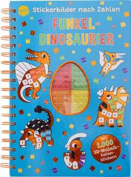 Abbildung von Stickerbilder nach Zahlen. Funkel-Dinosaurier (Mit 1.000 3D-Mosaik-Folienstickern) | 1. Auflage | 2025 | beck-shop.de