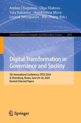 Abbildung von Chugunov / Filatova | Digital Transformation in Governance and Society | 1. Auflage | 2025 | beck-shop.de