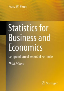 Abbildung von Peren | Statistics for Business and Economics | 3. Auflage | 2025 | beck-shop.de