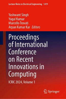 Abbildung von Singh / Kumar | Proceedings of International Conference on Recent Innovations in Computing | 1. Auflage | 2025 | beck-shop.de