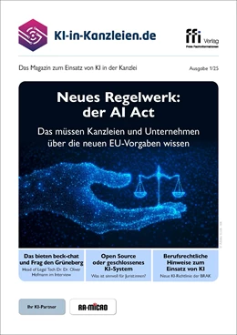 Abbildung von Ki-in-Kanzleien.de • Ausgabe 1/2025 | | 2025 | beck-shop.de