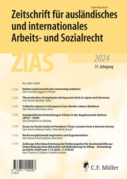 Abbildung von Becker | Zeitschrift für ausländisches und internationales Arbeits- und Sozialrecht | 1. Auflage | 2025 | beck-shop.de