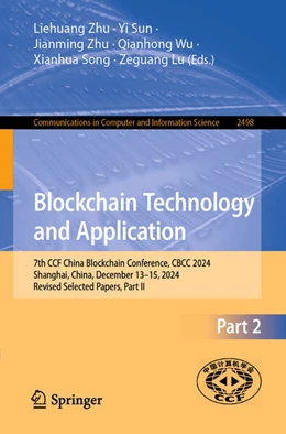 Abbildung von Zhu / Sun | Blockchain Technology and Application | 1. Auflage | 2025 | beck-shop.de